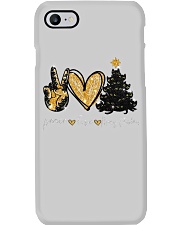 Peace Love Meowy Christmas Phone Case tile