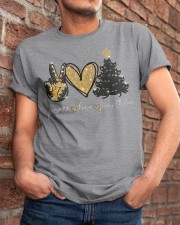Peace Love Meowy Christmas Classic T-Shirt apparel-classic-tshirt-lifestyle-26