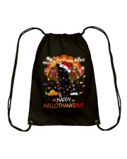 Happy Hallothanksmas Drawstring Bag tile