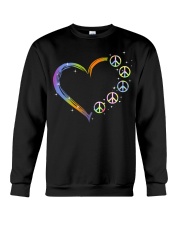 Colorful heart Crewneck Sweatshirt front
