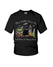 This witch runs on Youth T-Shirt tile