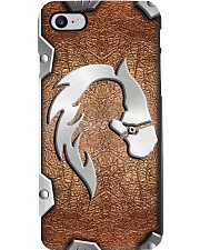 Horse Lover Leather Pattern Print Phone Case i-phone-8-case