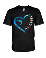 I Love Sharks V-Neck T-Shirt tile