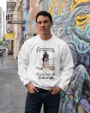A woman cannot survive on self-quarantine alone Crewneck Sweatshirt lifestyle-unisex-sweatshirt-front-2