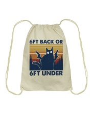 6ft back or 6ft under Drawstring Bag tile