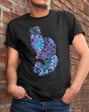 Floral Cat Classic T-Shirt apparel-classic-tshirt-lifestyle-26