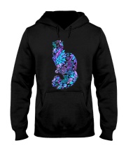 Floral Cat Hooded Sweatshirt tile