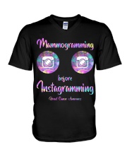 Mammogramming Before Instagramming V-Neck T-Shirt tile