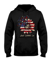 American flag sunflower Independence day Hooded Sweatshirt tile