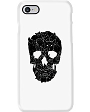 Skull and black cats Phone Case tile