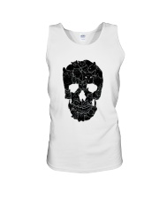 Skull and black cats Unisex Tank tile