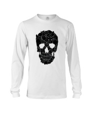 Skull and black cats Long Sleeve Tee tile
