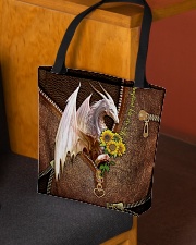 You Are My Sunshine Leather Pattern Print All-over Tote aos-all-over-tote-lifestyle-front-02