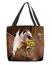 You Are My Sunshine Leather Pattern Print All-over Tote back
