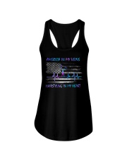 America in my veins Hairstyling in my heart Ladies Flowy Tank tile