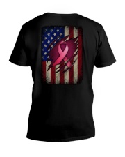 Ribbon flag Independence day V-Neck T-Shirt tile