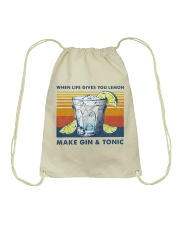 When life gives you lemon Drawstring Bag tile