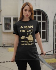 A man and his cat Classic T-Shirt apparel-classic-tshirt-lifestyle-19