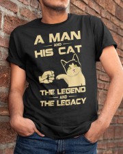 A man and his cat Classic T-Shirt apparel-classic-tshirt-lifestyle-26