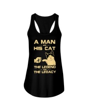 A man and his cat Ladies Flowy Tank tile