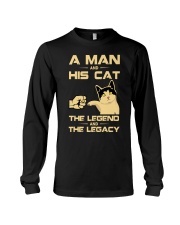 A man and his cat Long Sleeve Tee tile