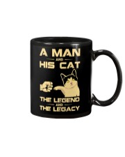 A man and his cat Mug tile