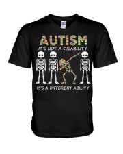 AUTISM AWARENESS V-Neck T-Shirt tile