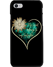 My heart belongs to my firefighter Phone Case tile