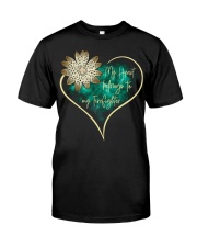 My heart belongs to my firefighter Classic T-Shirt tile