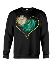 My heart belongs to my firefighter Crewneck Sweatshirt front