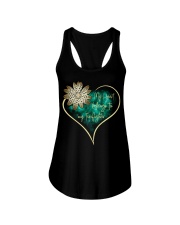 My heart belongs to my firefighter Ladies Flowy Tank tile