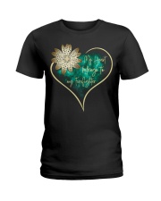 My heart belongs to my firefighter Ladies T-Shirt tile