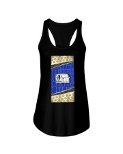 Peace Blue Ladies Flowy Tank tile