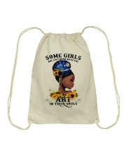 Some girls are just born with art in their souls Drawstring Bag tile