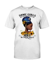 Some girls are just born with art in their souls Classic T-Shirt tile