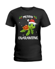Merry Quarantine Christmas Ladies T-Shirt tile