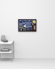 Jesus Christ Starry Night 17x11 Poster poster-landscape-17x11-lifestyle-04