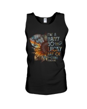 I'm a happy go lucky ray Unisex Tank tile