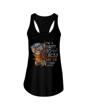 I'm a happy go lucky ray Ladies Flowy Tank tile