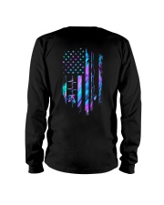 Fishing American flag Long Sleeve Tee tile