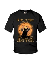 In my defense Youth T-Shirt tile