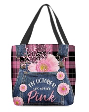 In October we wear Pink All-over Tote front
