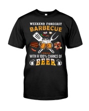 Weekend forecast barbecue with a 100 percent Classic T-Shirt tile