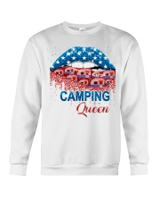 Camping queen Independence Day Crewneck Sweatshirt front