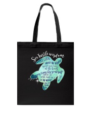 Sea turtle wisdom Tote Bag tile
