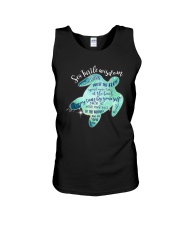 Sea turtle wisdom Unisex Tank tile