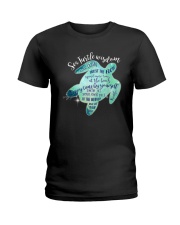 Sea turtle wisdom Ladies T-Shirt tile