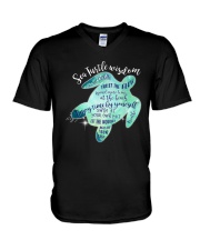 Sea turtle wisdom V-Neck T-Shirt tile