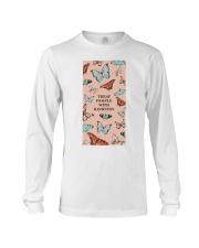 Butterfly vintage color Long Sleeve Tee tile