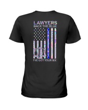 Lawyers back the blue Ladies T-Shirt back